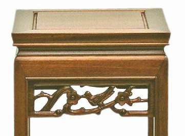 Carving detail on Chinese Flower Stand