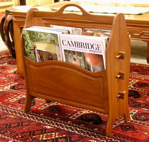 Rosewood magazine rack SALE