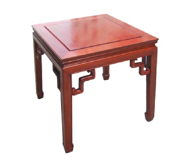 Oriental Rosewood Lamp Table with s shaped bracing