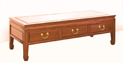 3 drawer coffee table plain design