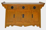Antique style altar type sideboard 