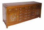 sideboard with 8 drawers mother of pearl inlay