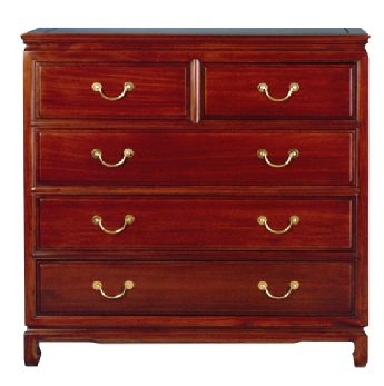 Rosewood Chest of 5 drawers