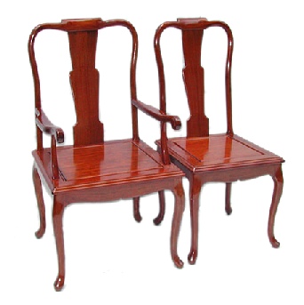 Rosewood dining chairs in French design