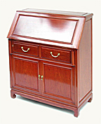 Rosewood bureau with 2 drawers and 2 doors - plain design Rosewood bureau with 2 drawers and 2 doors - plain design