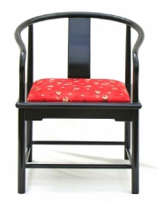 Ming style Classic Chinese armchair handmade from Ebonised rosewood. Chinese Ming style Armchair handcrafted in ebonised rosewood