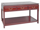 Serving table with 3 drawers + shelf, console table, hall table.