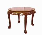 Round carved dining table