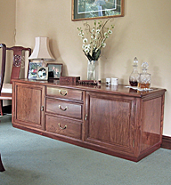 Bespoke rosewood furniture - custom made sideboard