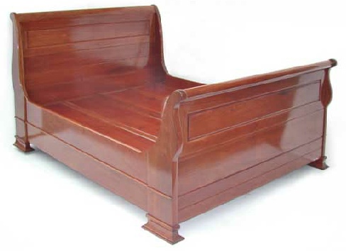 Rosewood Sleigh Style bed 