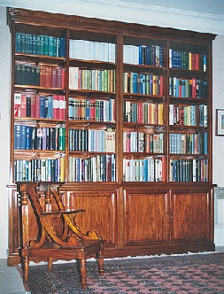 Bespoke rosewood bookcase