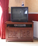 dragon carved tv cabinet