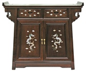 Chinese Altar cabinet with Mother of Pearl inlay