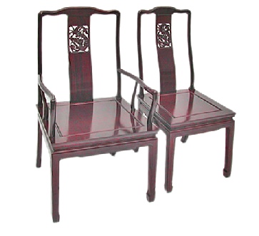 Rosewood Dining Chair in Dragon Design