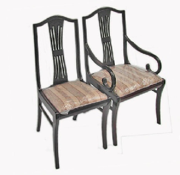 Rosewood dining chairs in Regency style