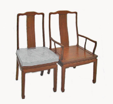 Rosewood dining chairs in plain design