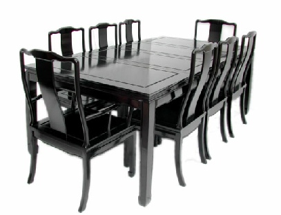 Mandarin style square dining table