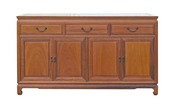 Chinese sideboard plain design with fumed brass handles