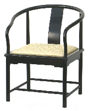 Ming style rosewood armchair with ebonised finish Chinese rosewood armchair