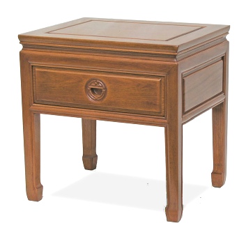 Chines side table with long life carved drawer